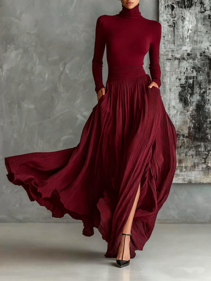 Miranda | Elegant Pleated Two-Piece Set