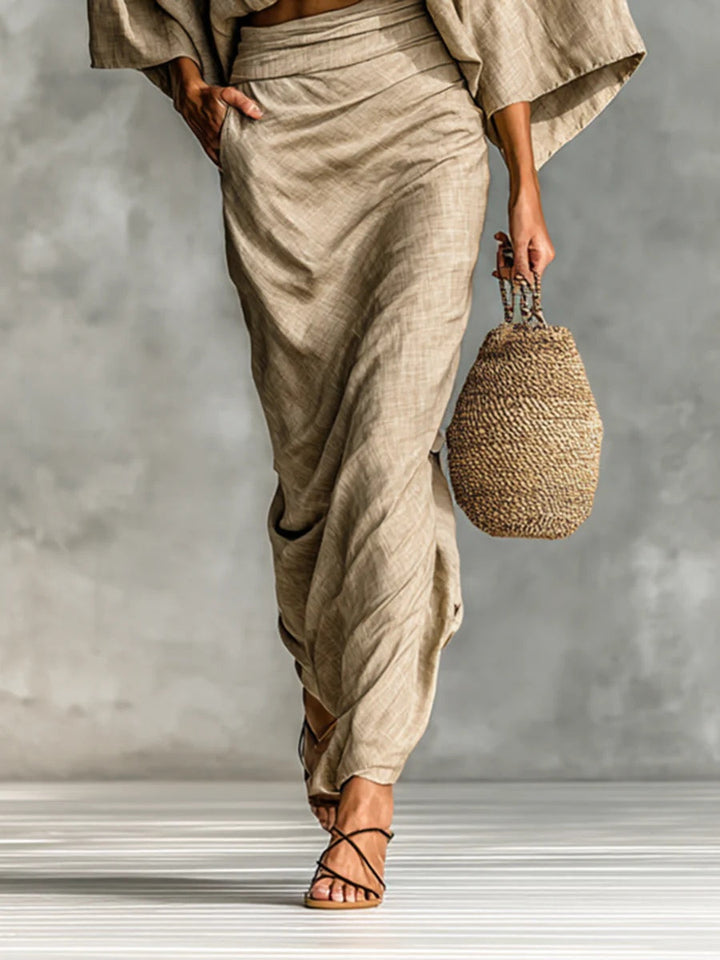 Farrah | Relaxed Draped Two-Piece Set