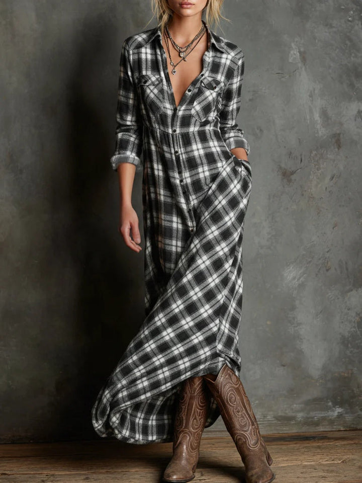 Maren | Long Buttoned Shirt Dress