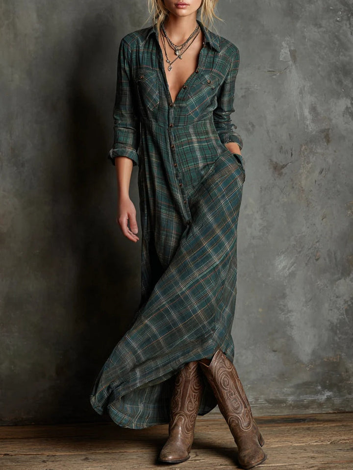 Maren | Long Buttoned Shirt Dress