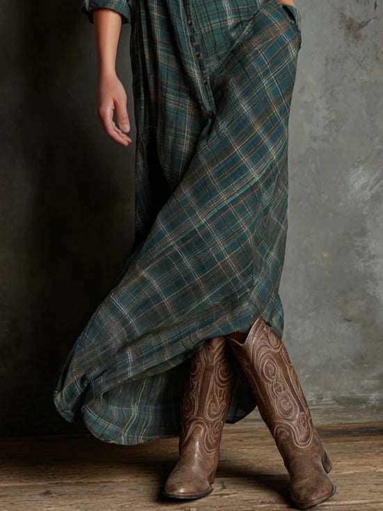 Maren | Long Buttoned Shirt Dress