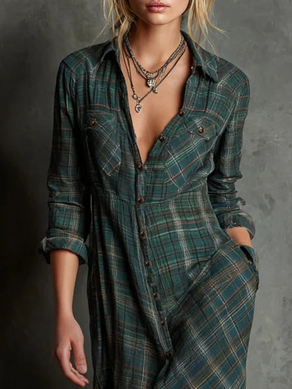 Maren | Long Buttoned Shirt Dress