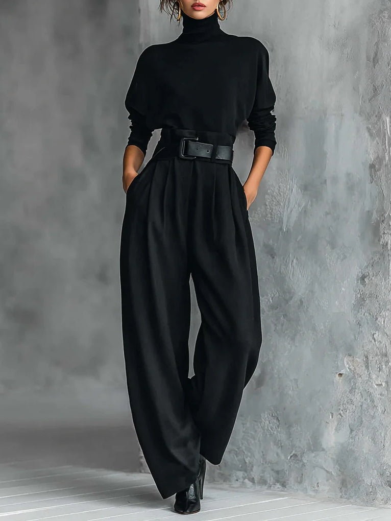 Susanna | Elegant Belted Two-Piece Set