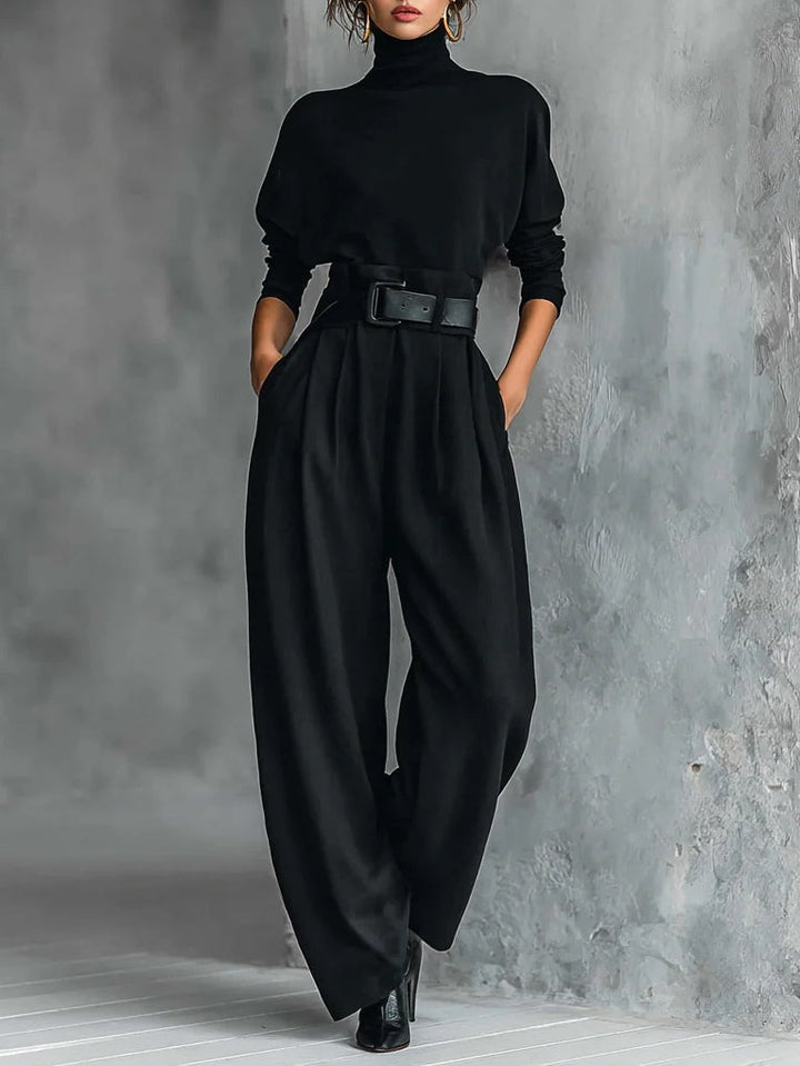 Susanna | Elegant Belted Two-Piece Set