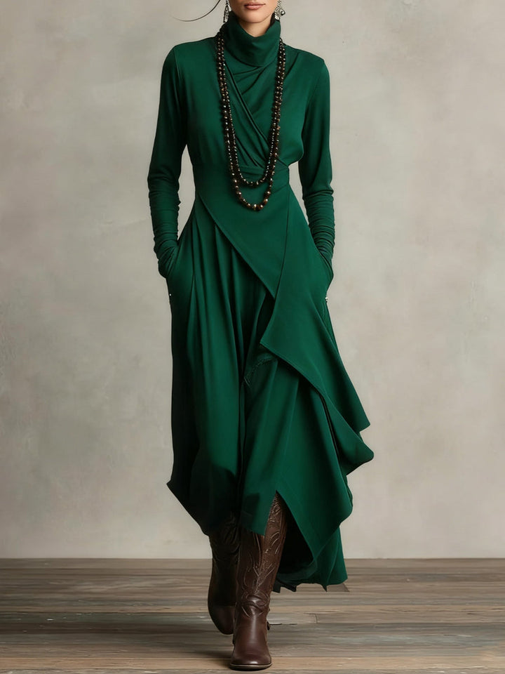 Verona | Draped Wrap Maxi Dress
