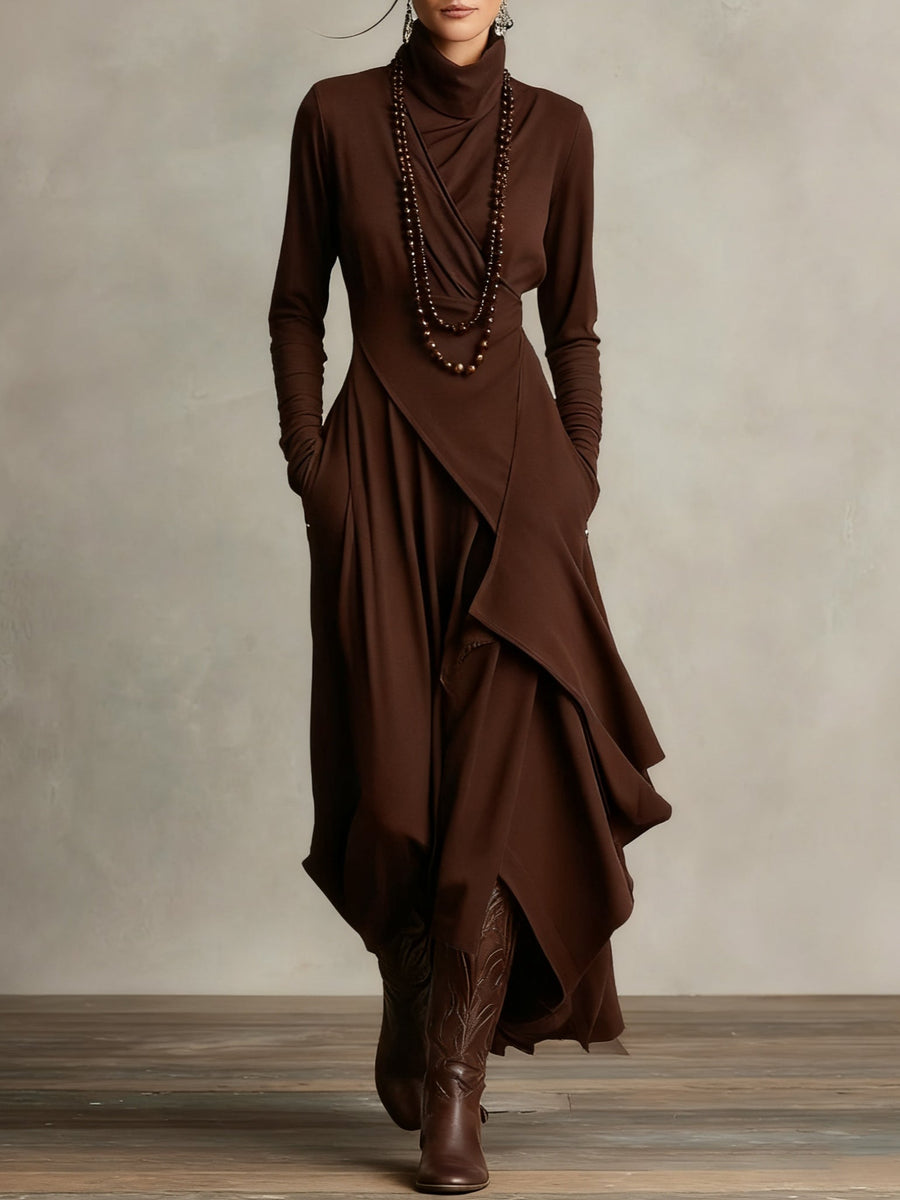 Verona | Draped Wrap Maxi Dress