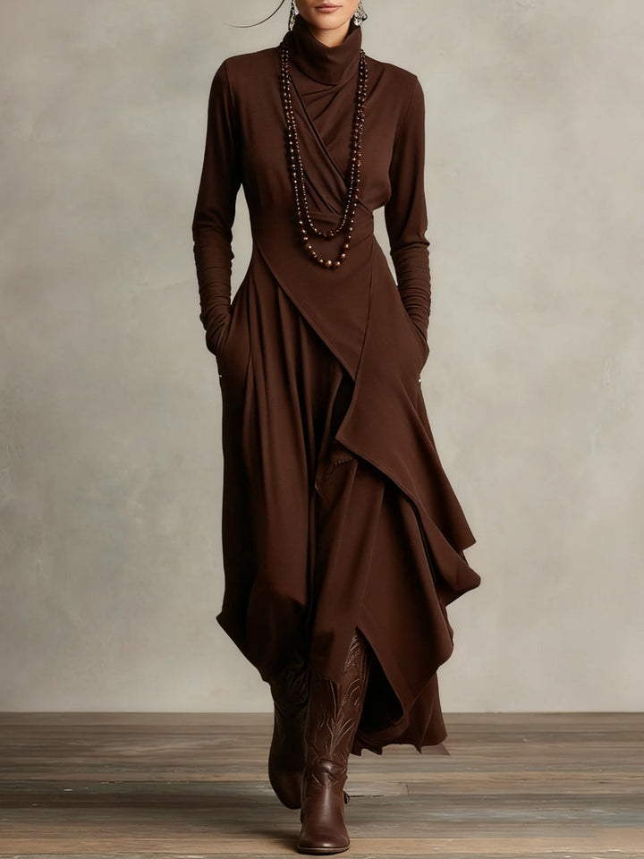 Verona | Draped Wrap Maxi Dress