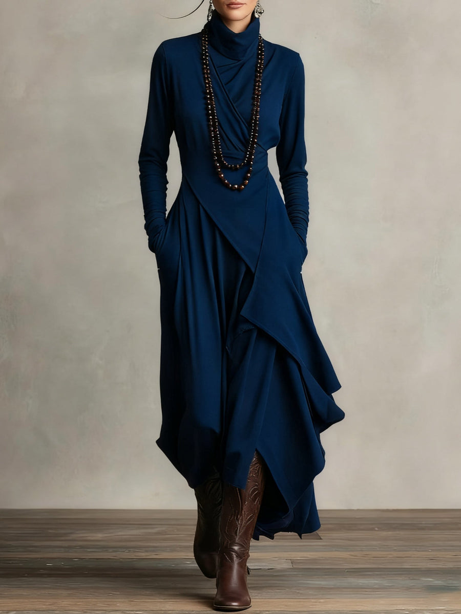 Verona | Draped Wrap Maxi Dress