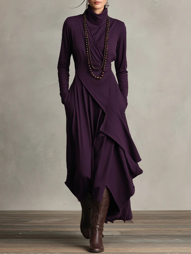Verona | Draped Wrap Maxi Dress