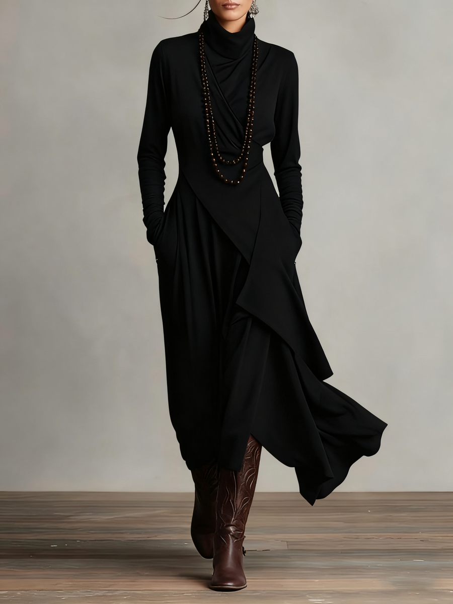 Verona | Draped Wrap Maxi Dress