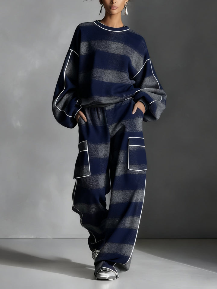 Noreen | Relaxed Striped Two-Piece Set