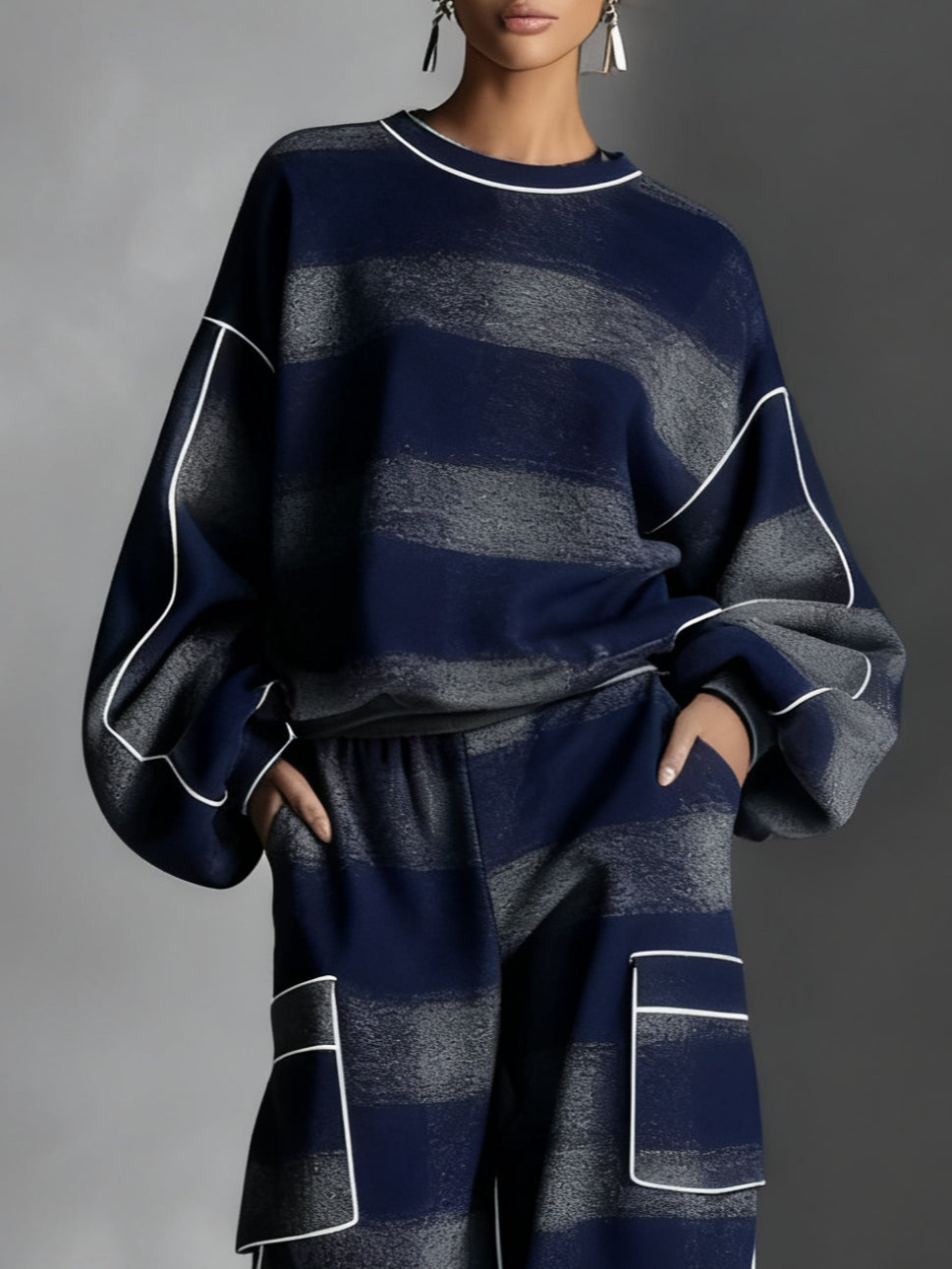Noreen | Relaxed Striped Two-Piece Set