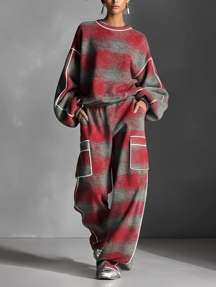 Nancy | Relaxed Plaid Two-Piece Set