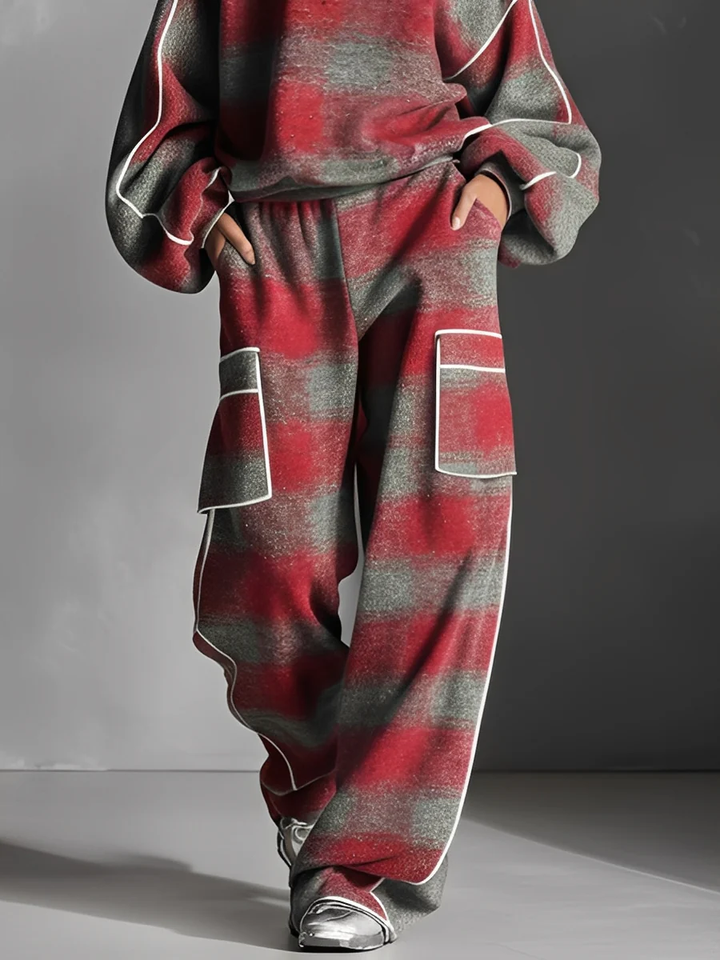 Nancy | Relaxed Plaid Two-Piece Set
