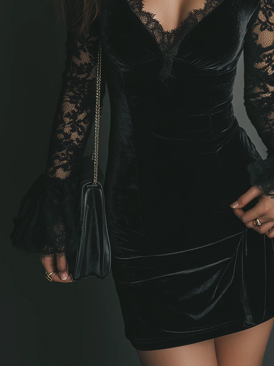Leonie | Bell-Sleeve Evening Dress