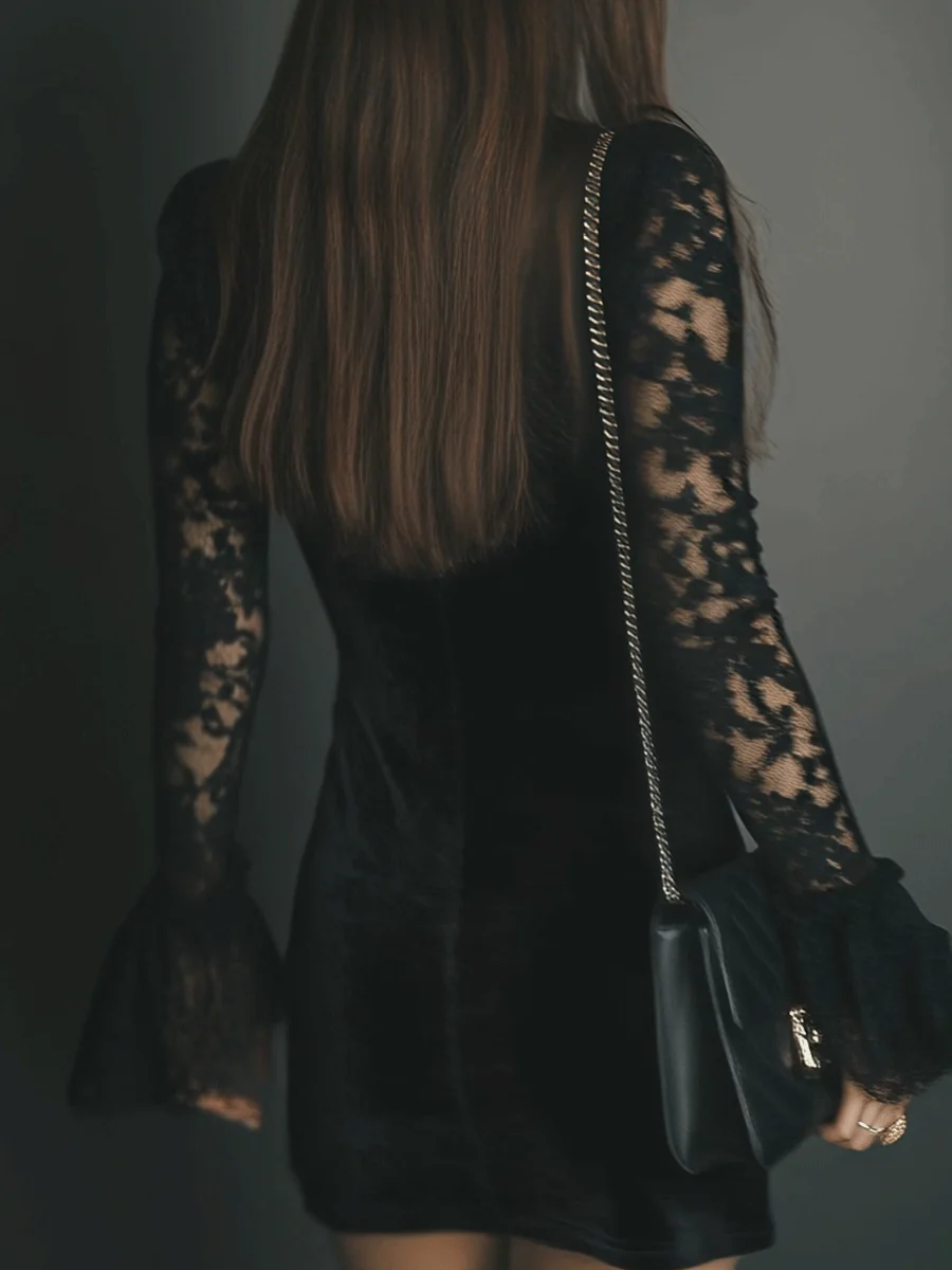 Leonie | Bell-Sleeve Evening Dress