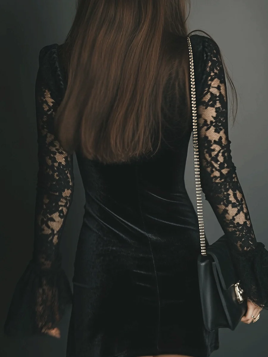Leonie | Bell-Sleeve Evening Dress