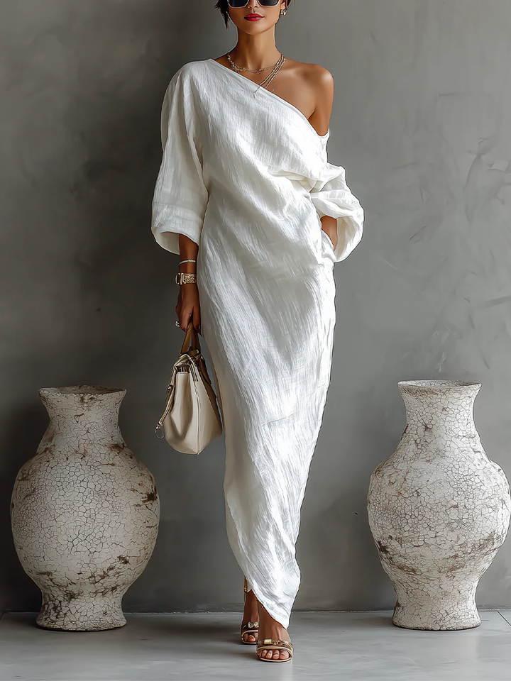 Antoinette | Elegant Asymmetrical Maxi Dress