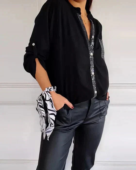Blanche | Relaxed Button-Front Blouse
