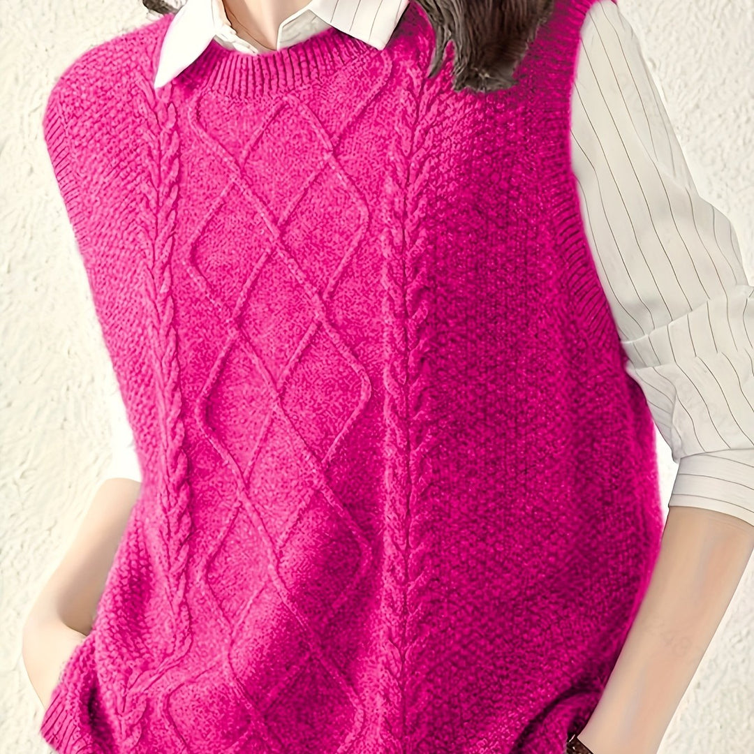 Evelina | Cable-Knit Vest