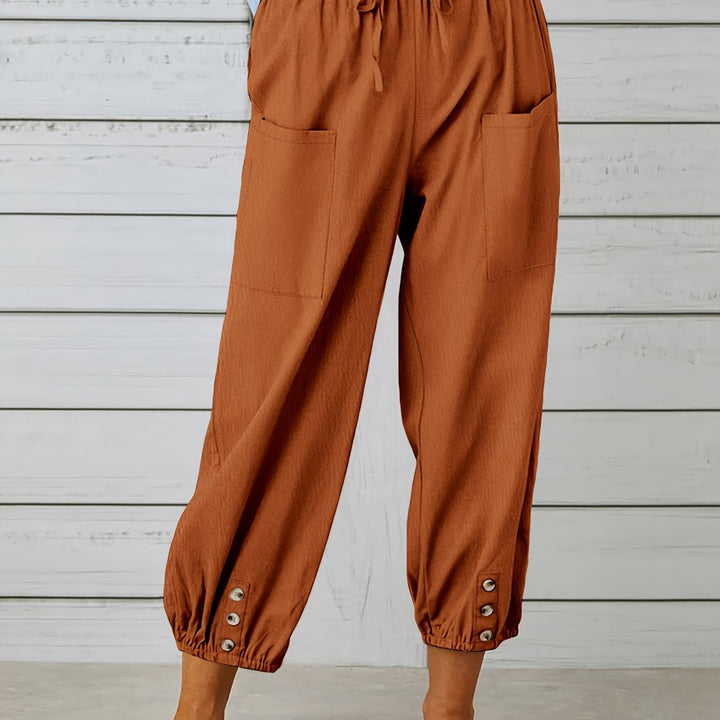 Colleen | Relaxed Drawstring Capris