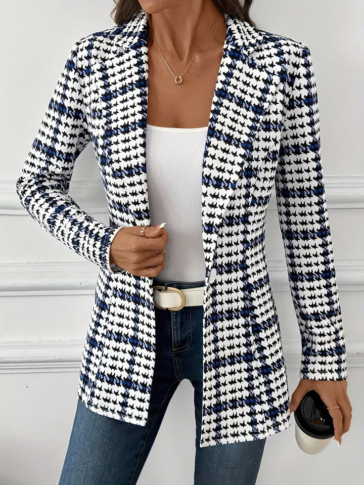 Isolde | Refined Houndstooth Blazer