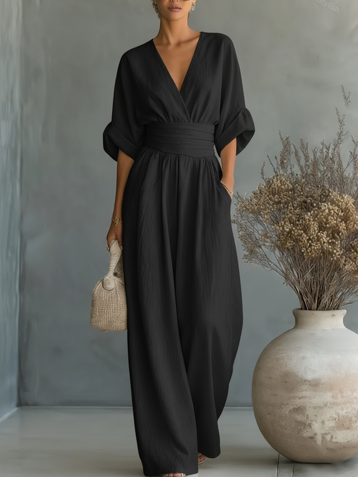 Claire | Elegant Wide-Leg Jumpsuit