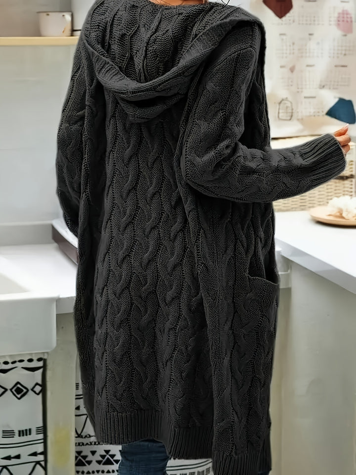 Rosanna | Longline Cable-Knit Cardigan
