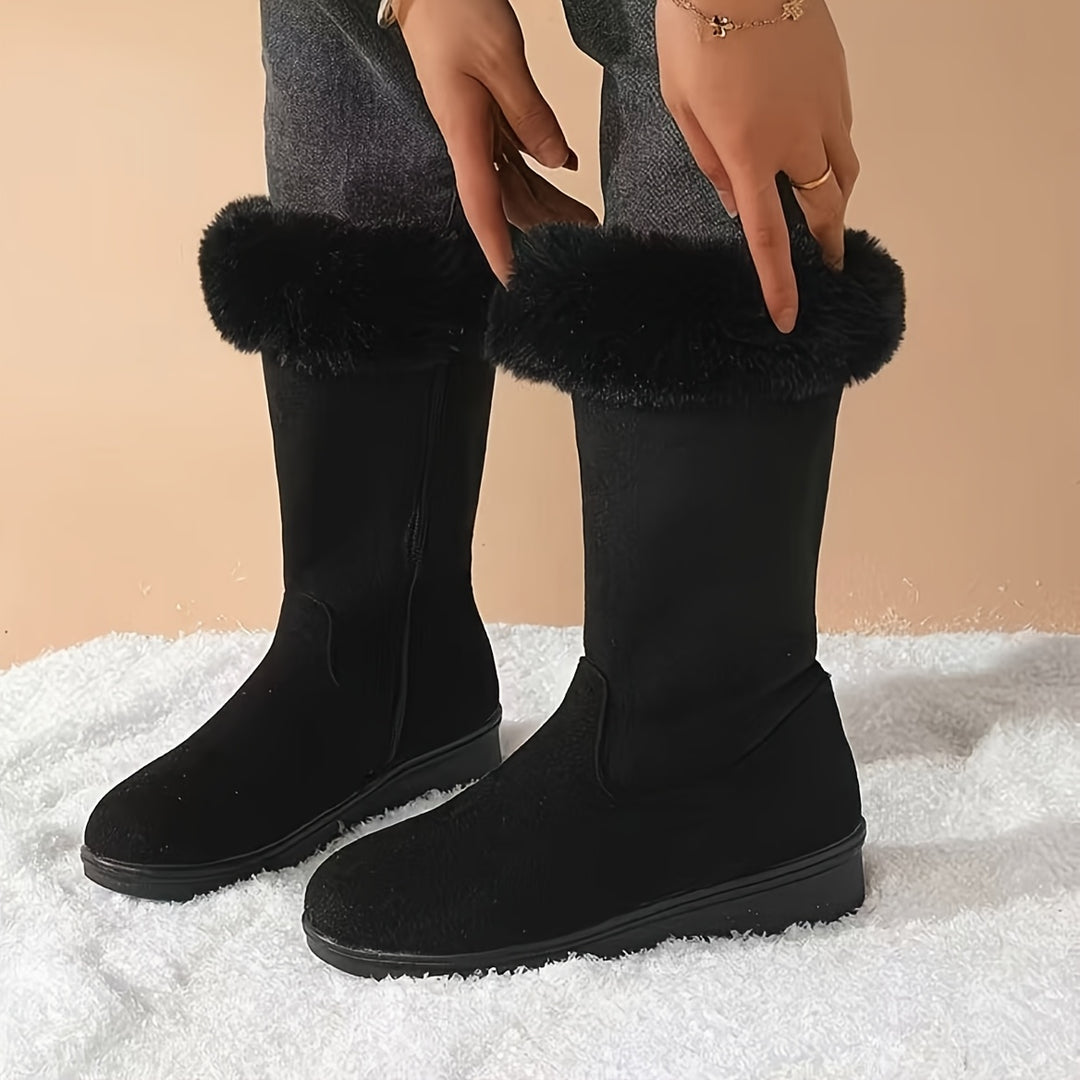 Rosetta | Cosy Fur-Trimmed Winter Boots
