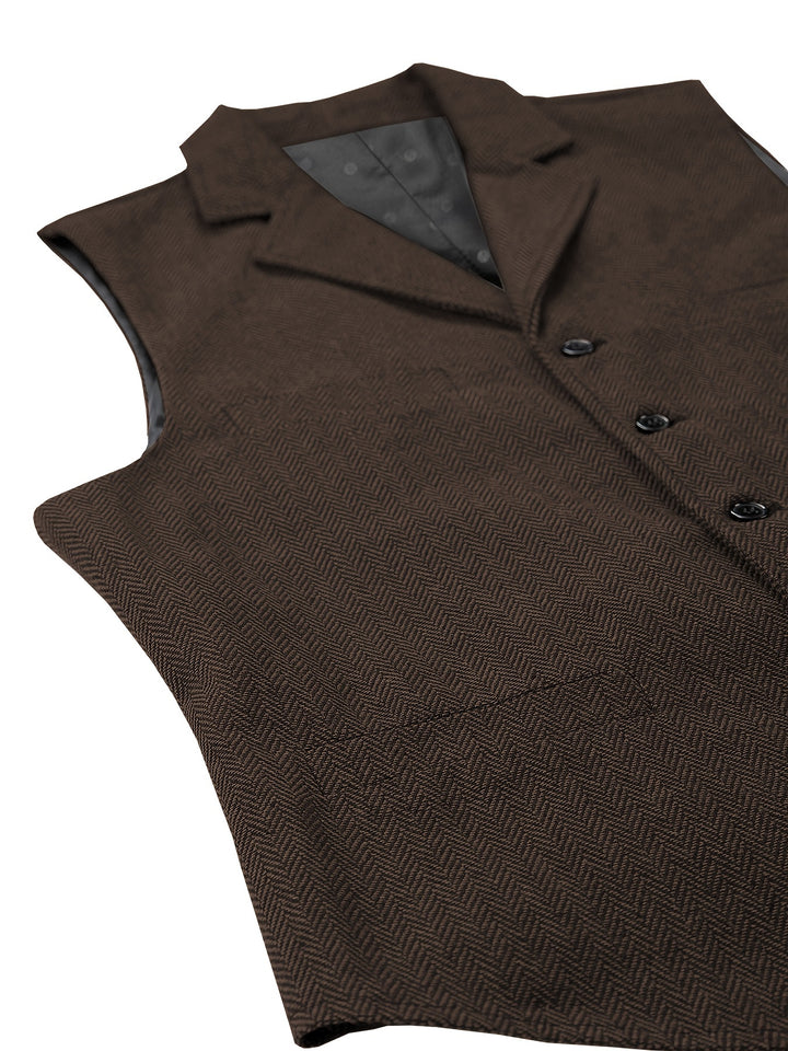 Grayson | Tailored Herringbone Waistcoat