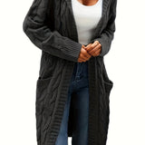 Rosanna | Longline Cable-Knit Cardigan