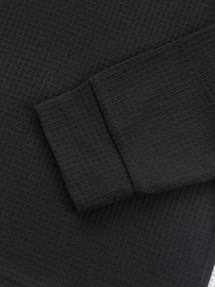 Bryce | Textured Contrast Henley Shirt