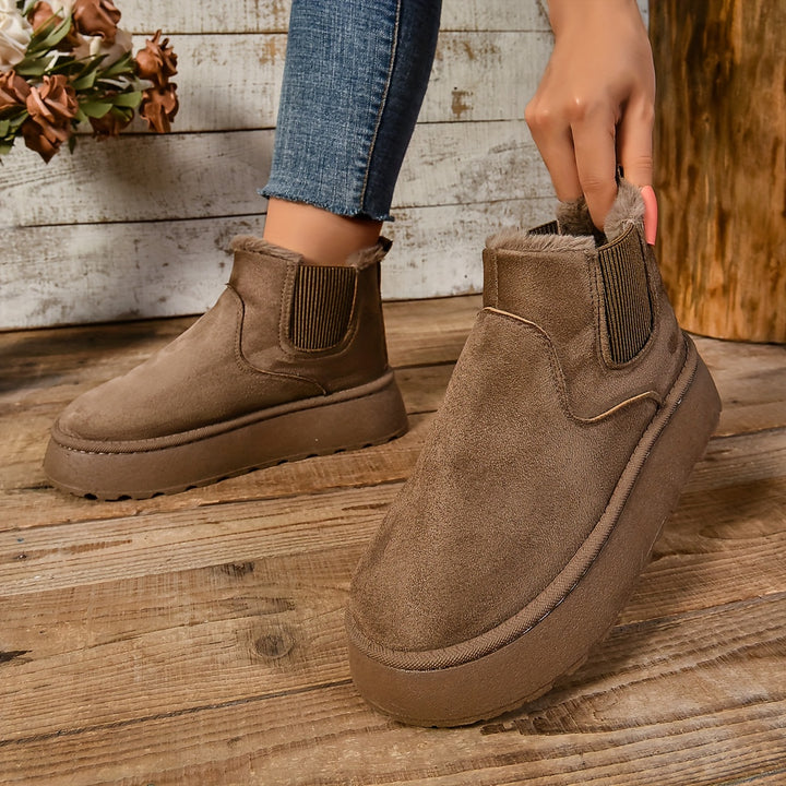 Hazel | Cosy Platform Ankle Boots