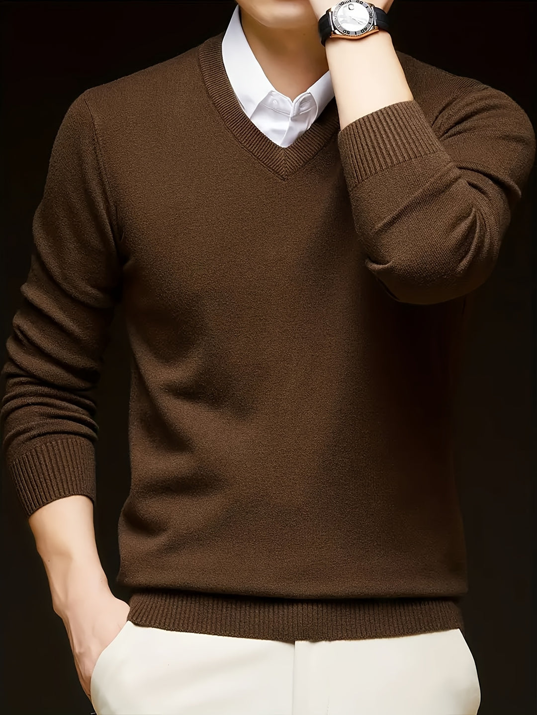 Lincoln | Refined V-Neck Jumper