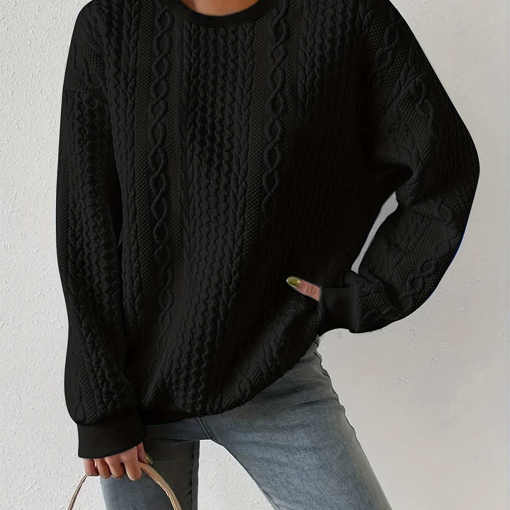 Holly | Textured Crewneck Sweatshirt