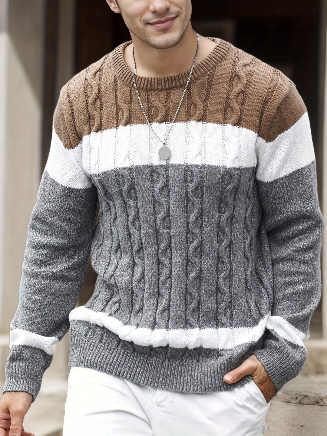 Malcolm | Classic Cable-Knit Jumper