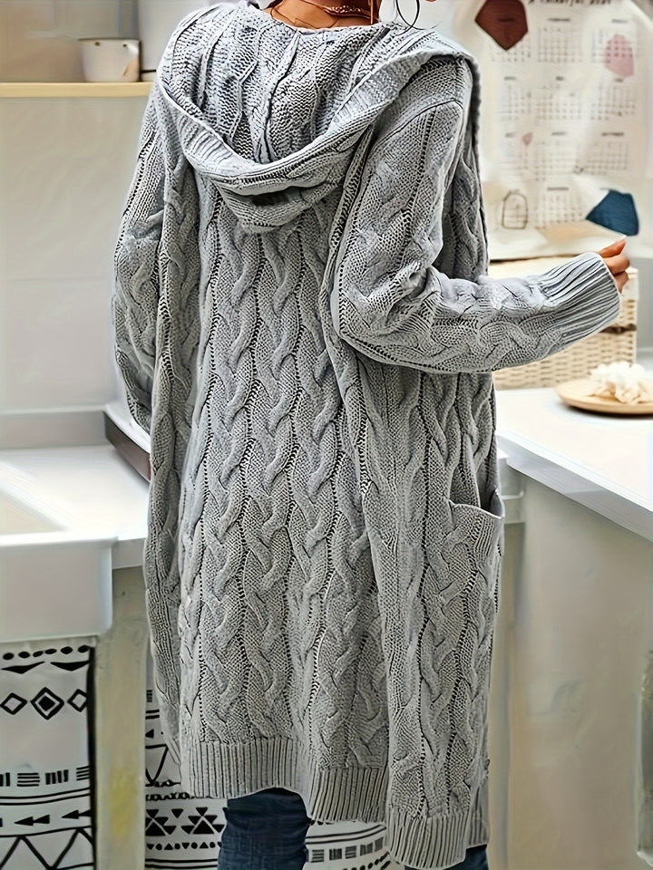 Rosanna | Longline Cable-Knit Cardigan