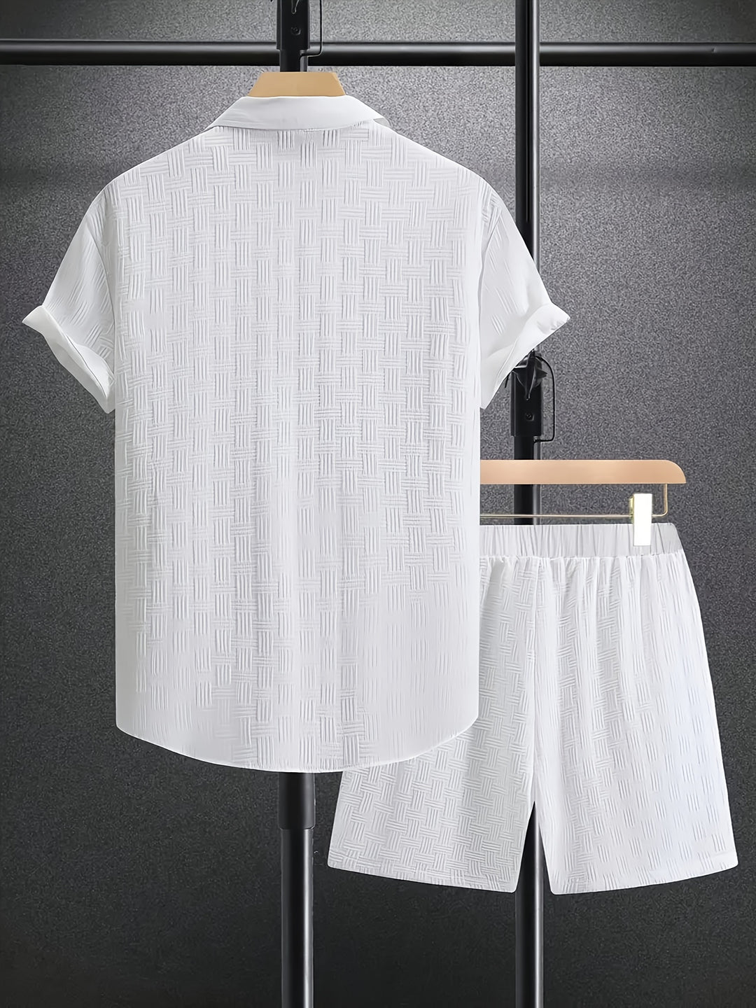 Jasper | Textured Short-Sleeve Two-Piece Set