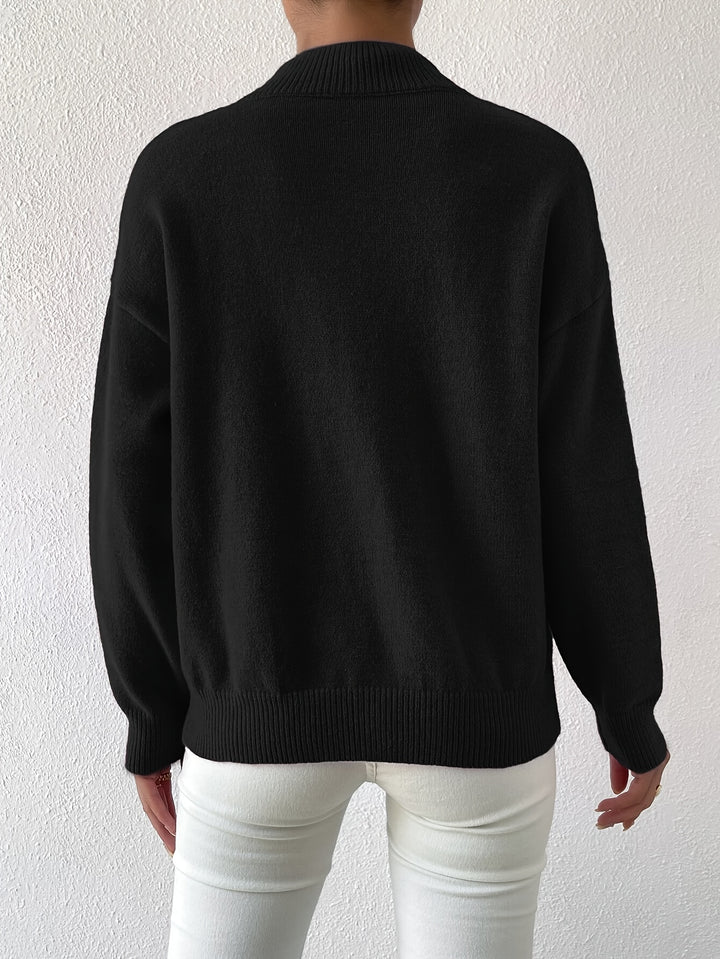 Sloane | Relaxed Mock Neck Jumper