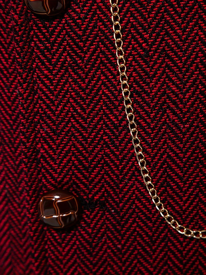 Alistair | Herringbone Notched-Lapel Waistcoat