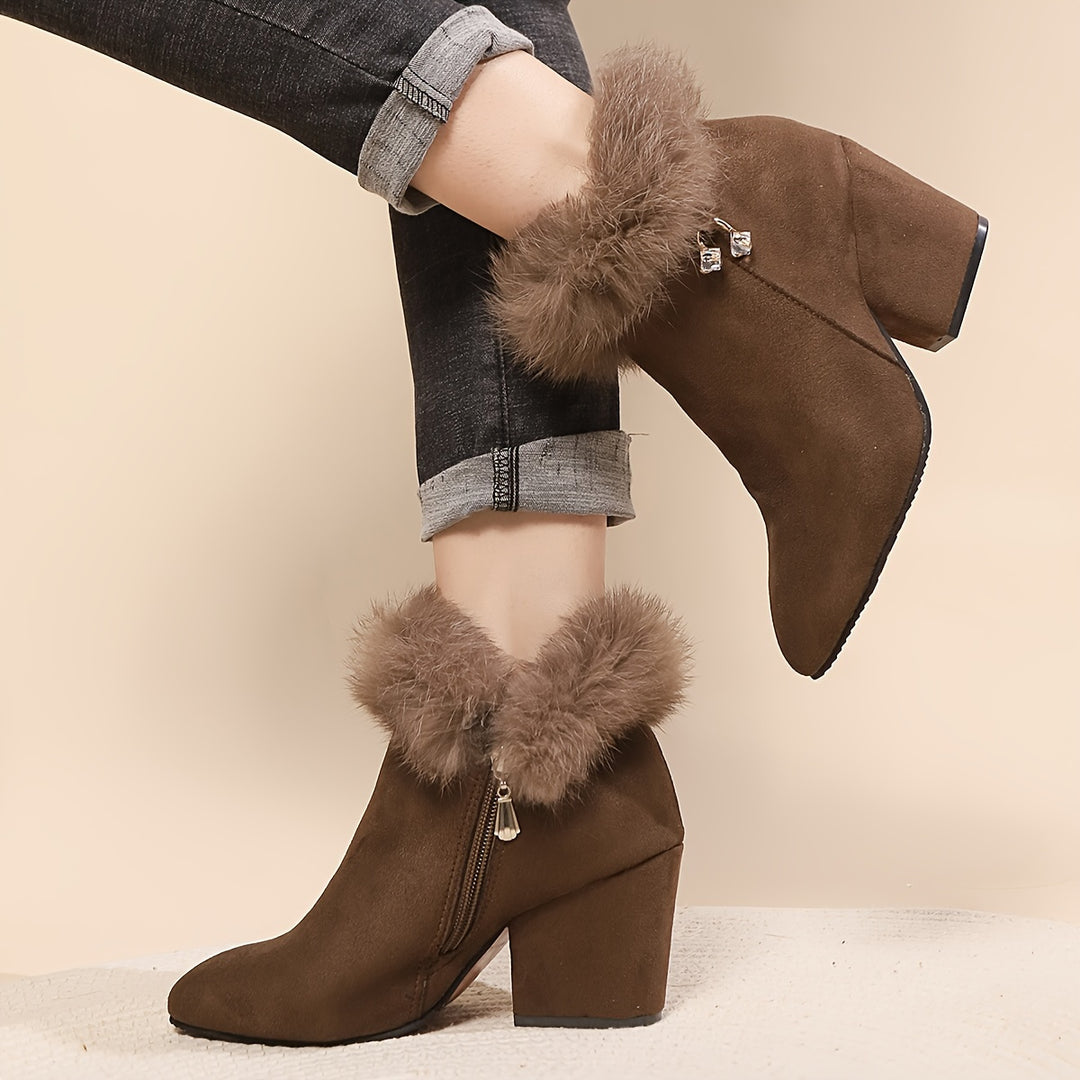 Estelle | Cosy Block Heel Ankle Boots