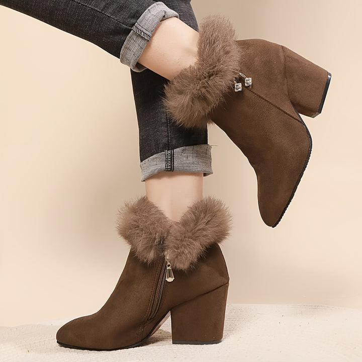 Estelle | Cosy Block Heel Ankle Boots