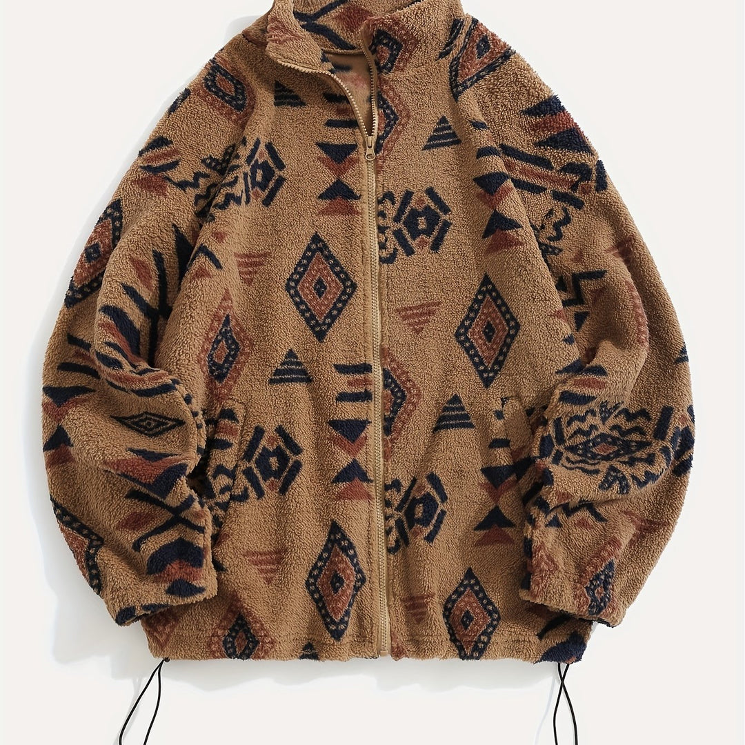 Noelle | Patterned Zip-Up Jacket
