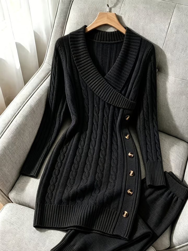 Renata | Cable-Knit Halloween Sweater Dress