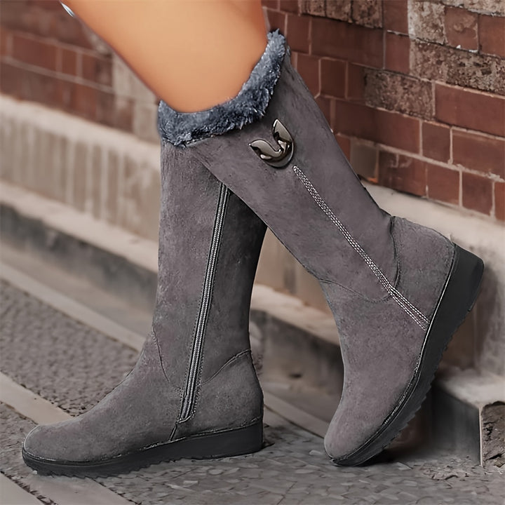 Rosetta | Cosy Fur-Trimmed Winter Boots