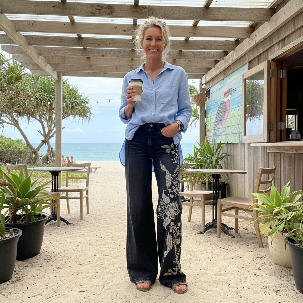 Ottilie | Wide-Leg Floral Trousers