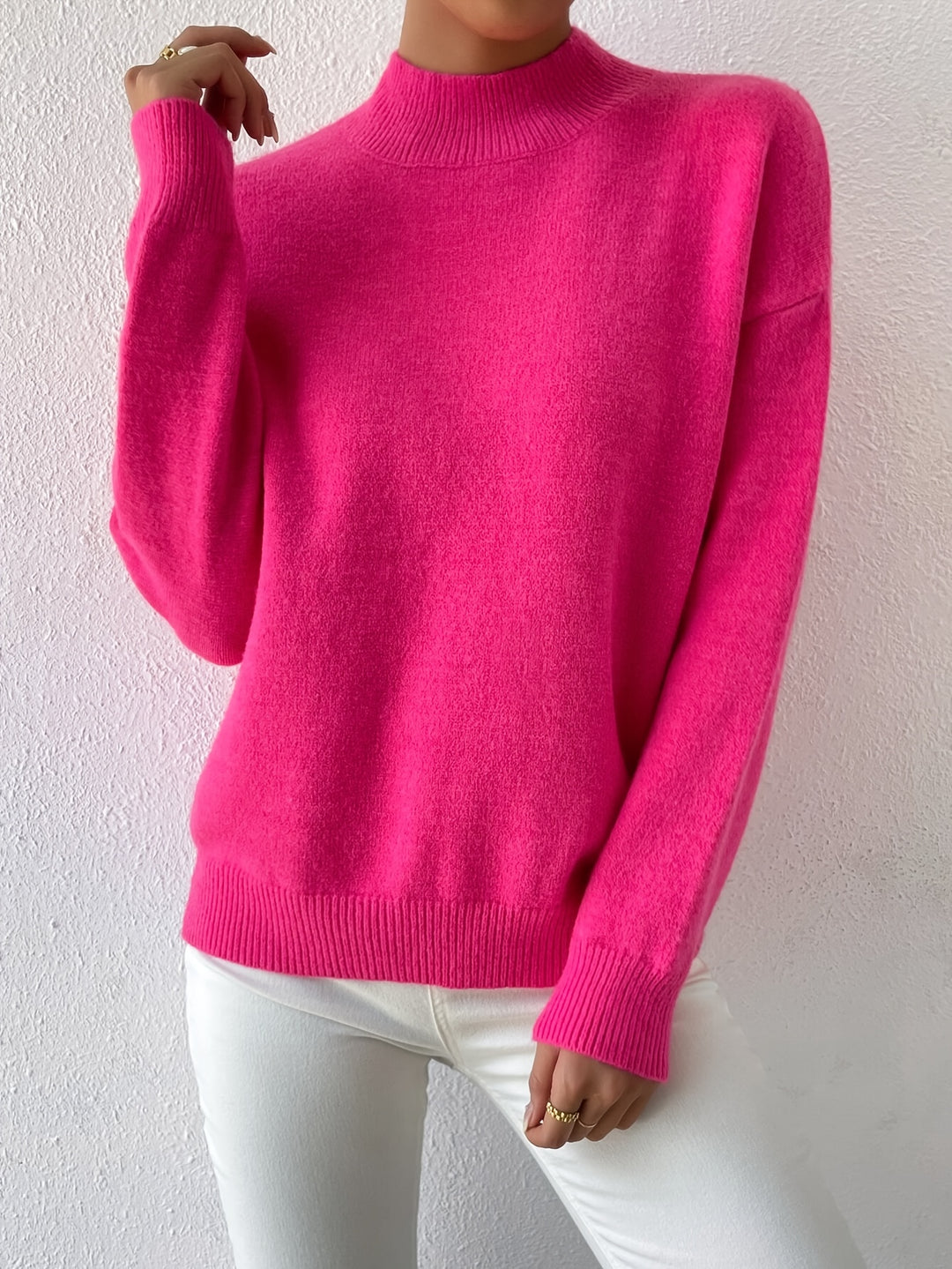 Sloane | Relaxed Mock Neck Jumper