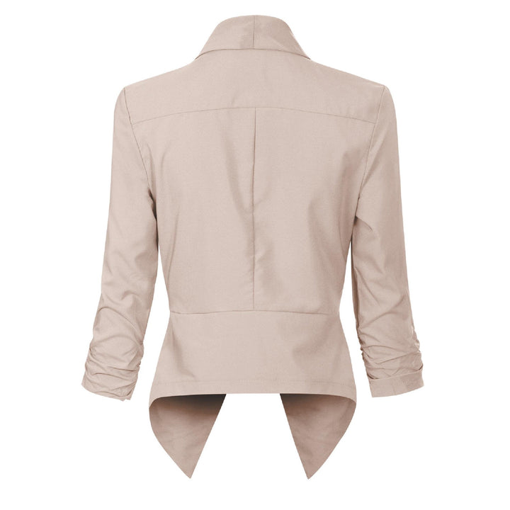 Camilla | Draped Open-Front Blazer