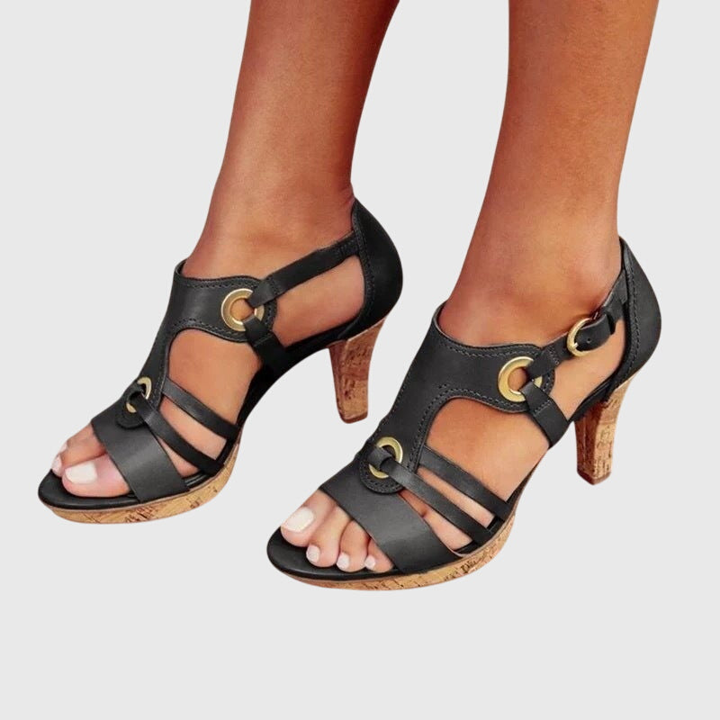 Fiora | Elegant Strappy Heeled Sandals