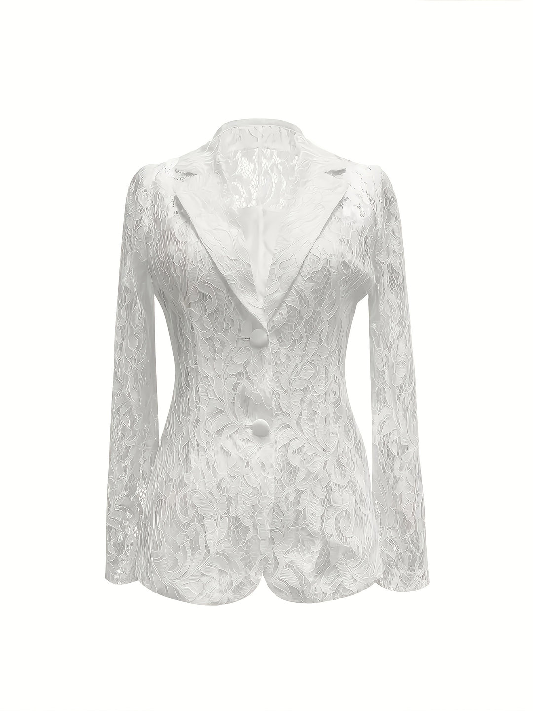 Genevra | Floral Openwork Blazer